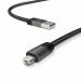 Vonmahlen Premium Cable USB-A to microUSB - USB-A към microUSB 2.0 плетен кабел за устройства с USB-C порт (100 см) (черен) 3