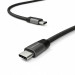 Vonmahlen Premium Cable USB-C to USB-C - USB-C към USB-C 2.0 плетен кабел за устройства с USB-C порт (100 см) (черен) 3