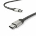 Vonmahlen Premium Cable USB-C to USB-C - USB-C към USB-C 2.0 плетен кабел за устройства с USB-C порт (100 см) (сребрист) 3