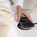 Vonmahlen Aura Qi Wireless Charging Pad - поставка (пад) за безжично зареждане с технология за бързо зареждане (15W) за Qi съвместими устройства (черен-кожен) 6