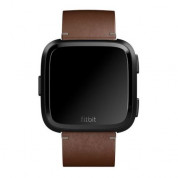 Fitbit Versa Accessory Band Leather Small - кожена (естествена кожа) каишка за Fitbit Versa (кафяв)  1