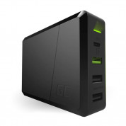 Green Cell 75W Power Source - захранване с USB-C изход (60W), Ultra Charge Fast Charging изход и 2 x USB изхода за мобилни телефони, таблети и MacBook (черен)