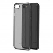 Moshi SuperSkin - тънък силиконов (TPU) калъф (0.35 mm) за iPhone SE (2022), iPhone SE (2020), iPhone 8, iPhone 7 (черен-прозрачен)