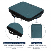 Bagsmart Mar Vista Laptop Sleeve Organizer - водоустойчив калъф и органайзер за Macbook Pro 15 и лаптопи до 15 инча (син) 8
