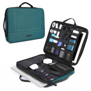 Bagsmart Mar Vista Laptop Sleeve Organizer - водоустойчив калъф и органайзер за Macbook Pro 15 и лаптопи до 15 инча (син) 3