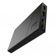 Green Cell 37Wh PowerPlay 10 Quick Charge 3.0 Power Bank 10000 mAh - външна батерия с два USB изхода и USB-C порт и технология за бързо зареждане (черен)