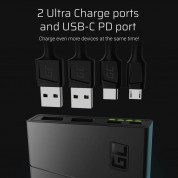 Green Cell 37Wh PowerPlay 10 Quick Charge 3.0 Power Bank 10000 mAh - външна батерия с два USB изхода и USB-C порт и технология за бързо зареждане (черен) 4