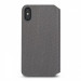 Moshi Overture Case - кожен/текстилен калъф, тип портфейл и поставка за iPhone XS Max (сив) 4
