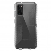 Speck Presidio Grip Case - удароустойчив хибриден кейс за Samsung Galaxy S20 (прозрачен) 1
