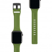 Urban Armor Gear Scout Strap - изключително здрава силиконова каишка за Apple Watch 42мм, 44мм, 45мм (зелен) 3
