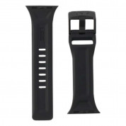 Urban Armor Gear Scout Strap - изключително здрава силиконова каишка за Apple Watch 42мм, 44мм, 45мм, Ultra 49мм (черен) 4