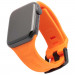 Urban Armor Gear Scout Strap - изключително здрава силиконова каишка за Apple Watch 42мм, 44мм (оранжев) 1