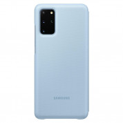 Samsung LED View Cover EF-NG985PL - оригинален калъф през който виждате информация от дисплея за Samsung Galaxy S20 Plus (светлосин) 1