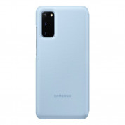 Samsung LED View Cover EF-NG980PL - оригинален калъф през който виждате информация от дисплея за Samsung Galaxy S20 (светлосин) 1