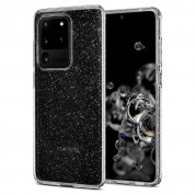 Spigen Liquid Crystal Glitter Case - тънък качествен силиконов (TPU) калъф за Samsung Galaxy S20 Ultra (прозрачен)  8