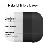 Elago Airpods Pro Liquid Hybrid Case - твърд силиконов кейс за Apple Airpods Pro (черен) 1