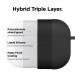 Elago Airpods Pro Liquid Hybrid Hang Case - твърд силиконов кейс с карабинер за Apple Airpods Pro (черен) 2
