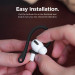 Elago AirPods Pro EarHooks - силиконови кукички за Apple AirPods Pro (черен) 6