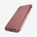 Tech21 Evo Luxe Case - хибриден кожен кейс с висока защита за iPhone XS, iPhone X (червен) 5