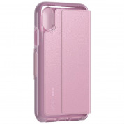 Tech21 Evo Wallet Kenley Case - кожен флип калъф с висока защита за iPhone XS, iPhone X (розов) 2
