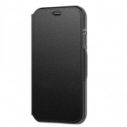 Tech21 Evo Wallet Kenley Case - кожен флип калъф с висока защита за iPhone XS, iPhone X (черен)