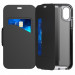 Tech21 Evo Wallet Kenley Case - кожен флип калъф с висока защита за iPhone XS, iPhone X (черен) 7