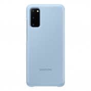 Samsung Clear View Cover EF-ZG980CL - оригинален кейс, през който виждате информация от дисплея за Samsung Galaxy S20 (син) 1