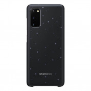 Samsung LED Cover EF-KG980CB - оригинален заден кейс, през който виждате информация от Samsung Galaxy S20 (черен)
