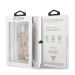 Guess Liquid Glitter Hearts Case - дизайнерски кейс с висока защита за iPhone 11 Pro (златист) 5