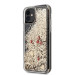 Guess Liquid Glitter Hearts Case - дизайнерски кейс с висока защита за iPhone 11 (златист) 2