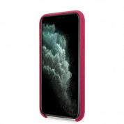 Guess Hard Silicone Case - силиконов (TPU) калъф за iPhone 11 Pro (червен) 3