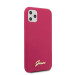 Guess Hard Silicone Case - силиконов (TPU) калъф за iPhone 11 Pro (червен) 3