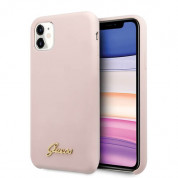 Guess Hard Silicone Case for iPhone 11 (light pink)