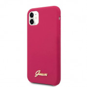 Guess Hard Silicone Case for iPhone 11 (red) 1