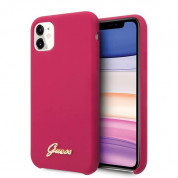 Guess Hard Silicone Case for iPhone 11 (red)
