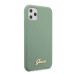 Guess Hard Silicone Case - силиконов (TPU) калъф за iPhone 11 Pro Max (зелен) 3