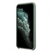 Guess Hard Silicone Case - силиконов (TPU) калъф за iPhone 11 Pro Max (зелен) 3