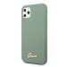 Guess Hard Silicone Case - силиконов (TPU) калъф за iPhone 11 Pro Max (зелен) 2