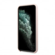 Guess Hard Silicone Case - силиконов (TPU) калъф за iPhone 11 Pro Max (розов) 3