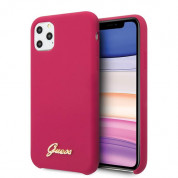 Guess Hard Silicone Case for iPhone 11 Pro Max (red)