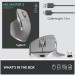Logitech MX Master 3 Advanced Wireless Mouse - безжична мишка за PC и Mac (светлосив) 6