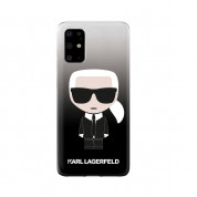 Karl Lagerfeld Iconic Gradient Case - дизайнерски кейс с висока защита за Samsung Galaxy S20 Plus (черен) 3