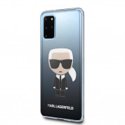 Karl Lagerfeld Iconic Gradient Case - дизайнерски кейс с висока защита за Samsung Galaxy S20 Plus (черен) 1