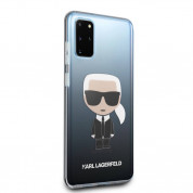 Karl Lagerfeld Iconic Gradient Case - дизайнерски кейс с висока защита за Samsung Galaxy S20 Plus (черен) 2