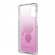 Karl Lagerfeld Iconic Gradient Case - дизайнерски кейс с висока защита за Samsung Galaxy S20 Plus (розов) 5