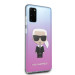 Karl Lagerfeld Iconic Gradient Case - дизайнерски кейс с висока защита за Samsung Galaxy S20 Plus (розов) 3