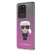 Karl Lagerfeld Iconic Gradient Case - дизайнерски кейс с висока защита за Samsung Galaxy S20 Ultra (розов) 2