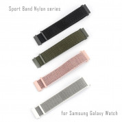 4smarts Sport Band Nylon - текстилна каишка за Samsung Galaxy Watch 46mm, 42mm (сив) 1