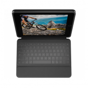 Logitech Rugged Keyboard Folio - безжична клавиатура, с удароустойчив кейс и поставка за iPad 9 (2021), iPad 8 (2020), iPad 7 (2019) (черен) 1