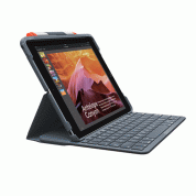 Logitech Slim Folio - безжична клавиатура, кейс и поставка за iPad 6 (2018), iPad 5 (2017) (черен)